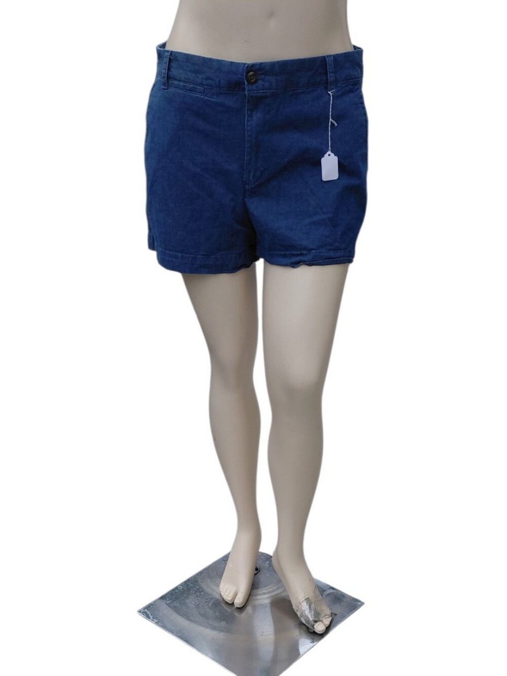 92026C Women's Gap Blue Denim Shorts W35" 3" Inseam 11" Rise